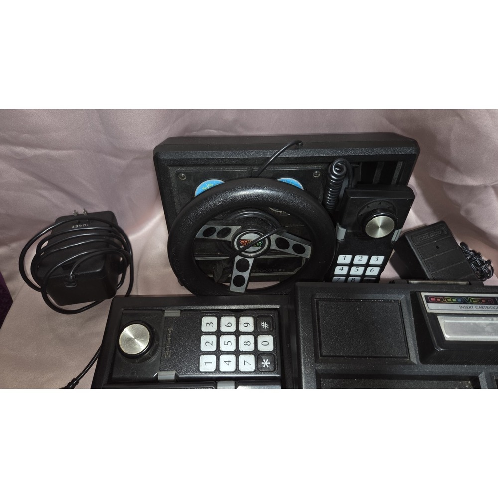 Coleco Vision Console Bundle Controllers & Expansion, UNTESTED - Picture 2 of 8
